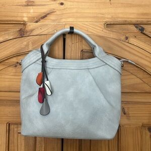 ESPE Vegan Leather Flower Charm Hand Bag